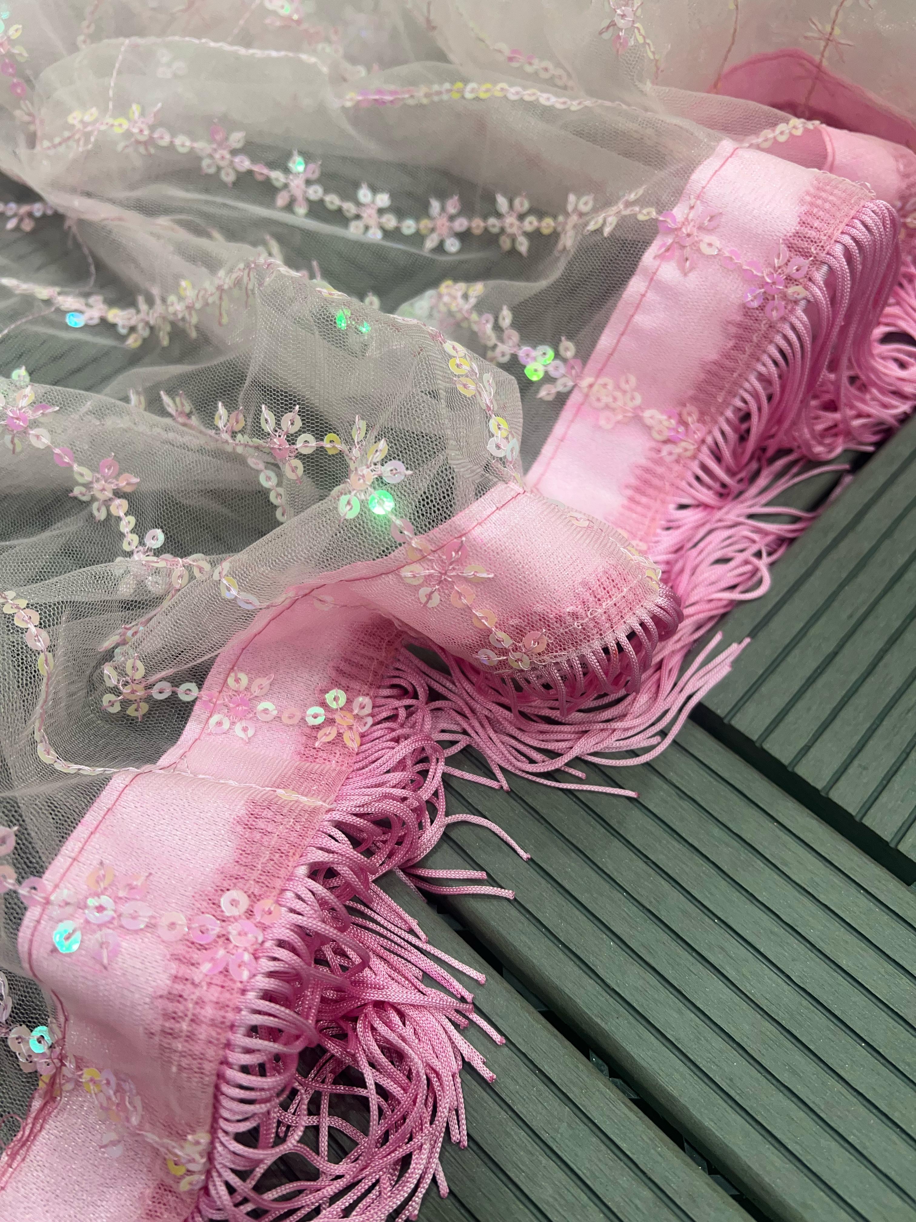 Beautiful Designer Padding Color In Heavy Georgette Sequanc Saree Design 5280