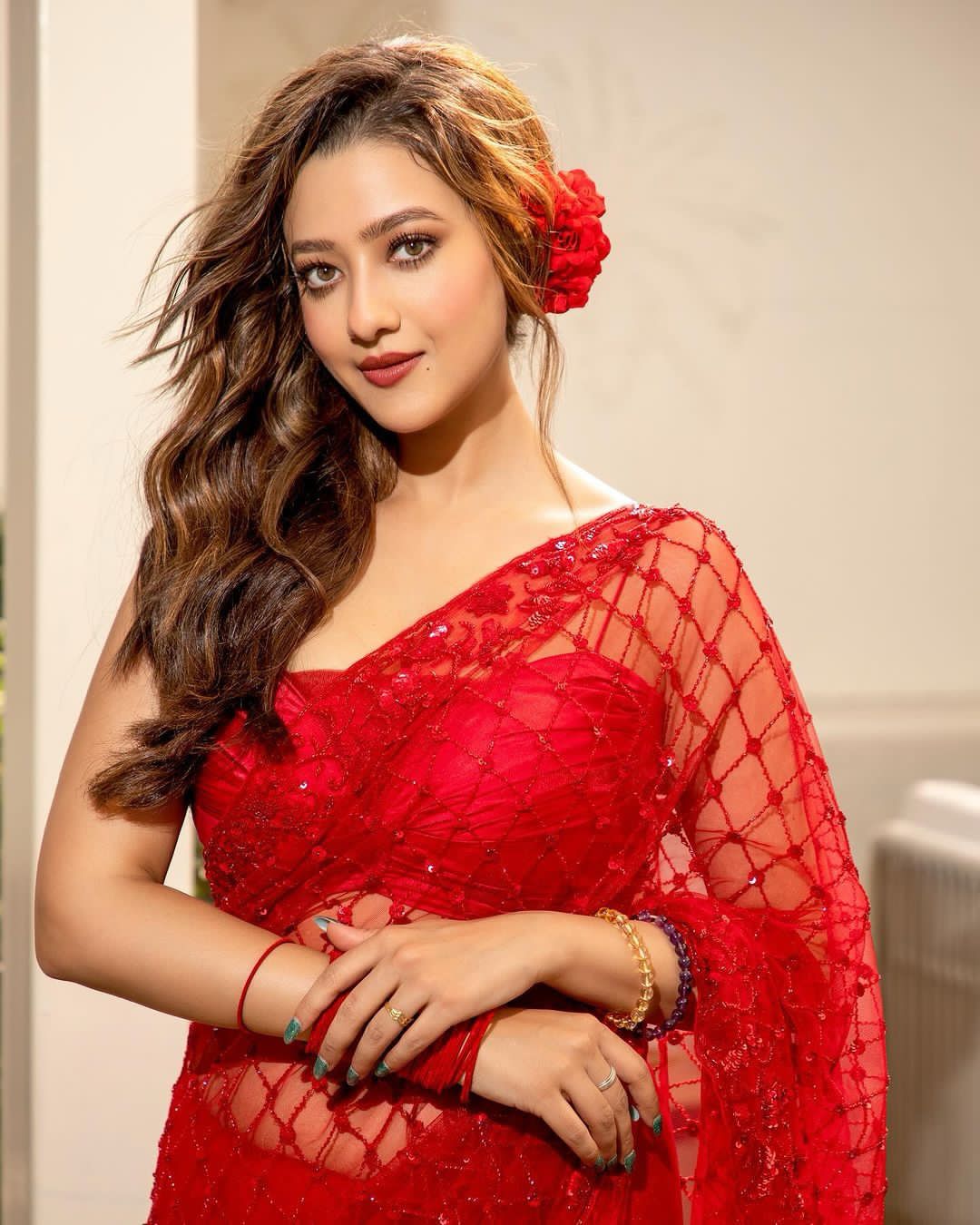 Beautiful Designer Soft Net Georgette Sequanc Saree Design 5295