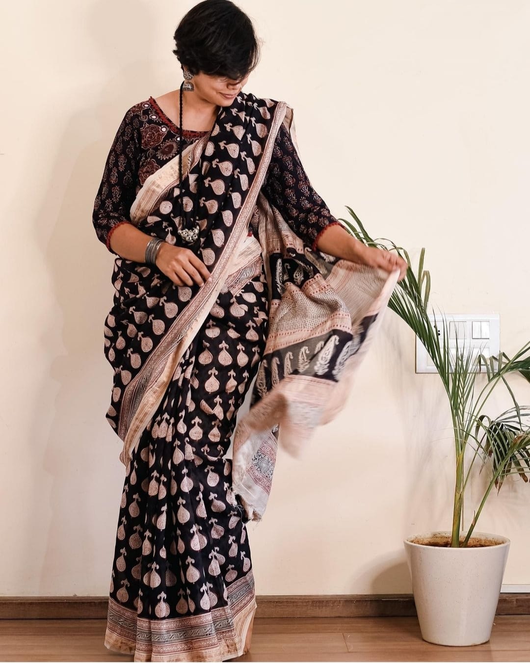 Beautiful Designer Imported Cotton Digital Print Saree