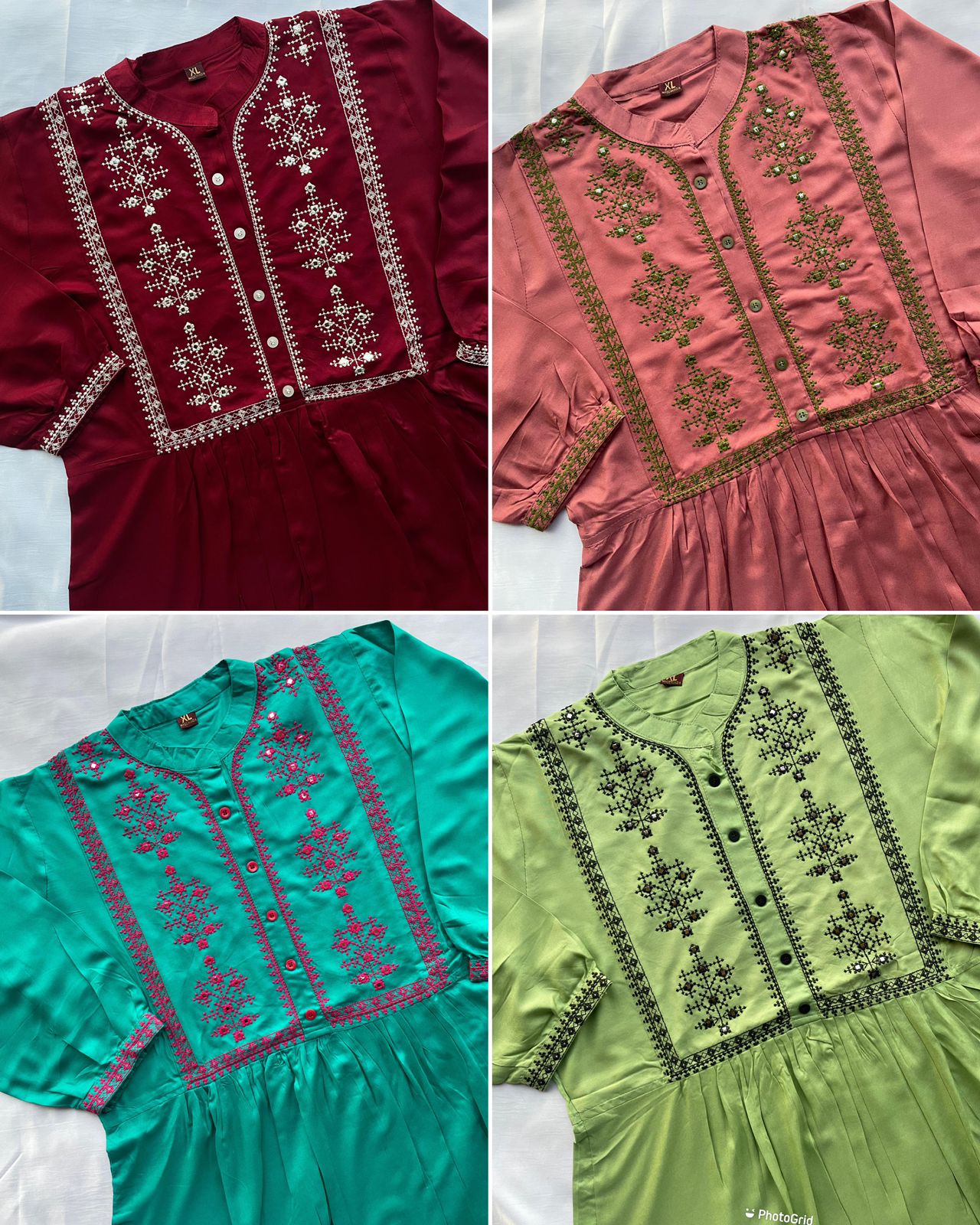 Bubbly Heavy Rayon With Embroidery Work Top (500x09)