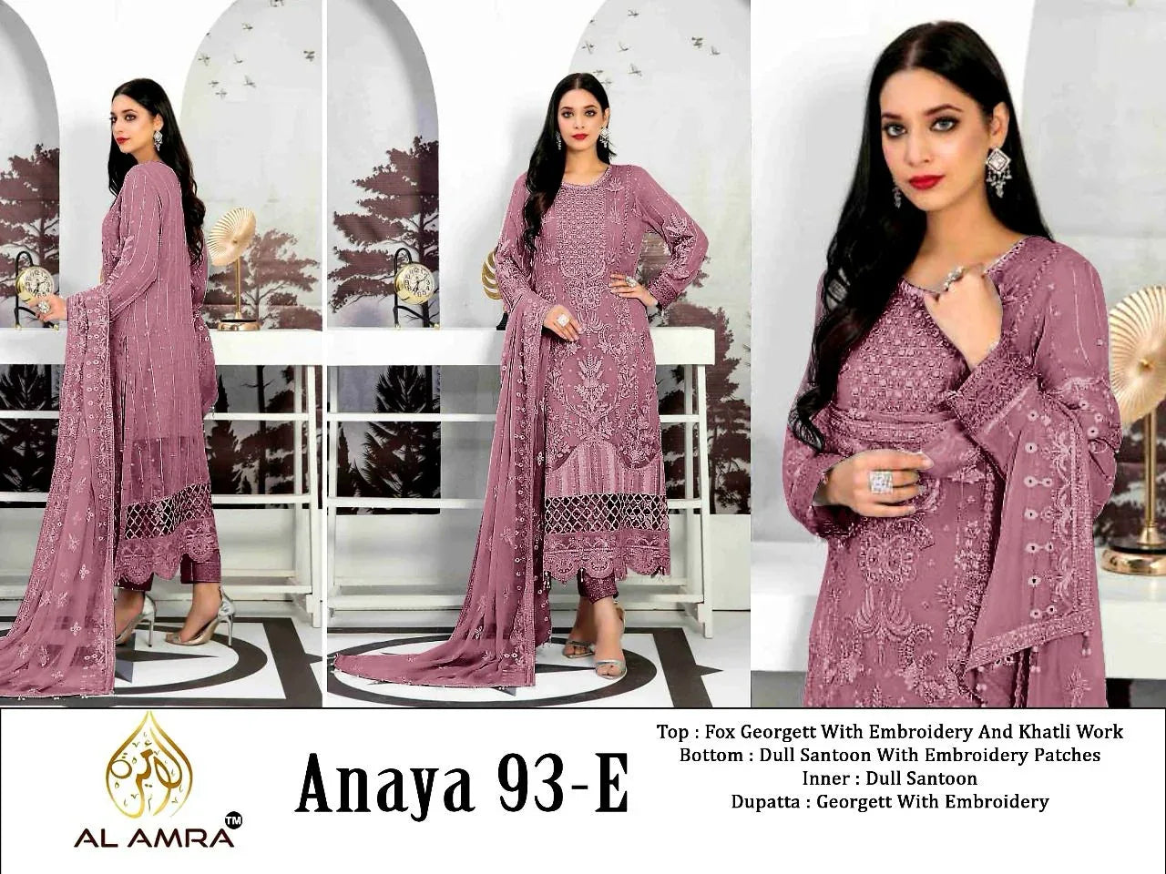 Beautiful Designer Anaya ZF 93 Pakistani Salwar Suits