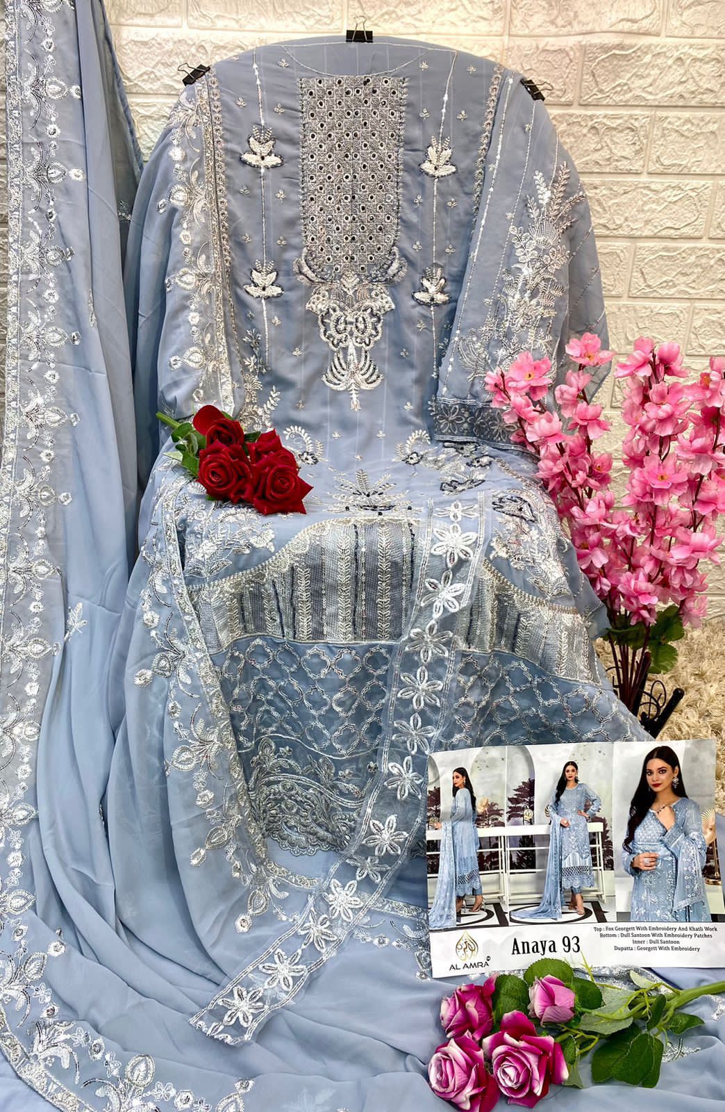 Beautiful Designer Anaya ZF 93 Pakistani Salwar Suits