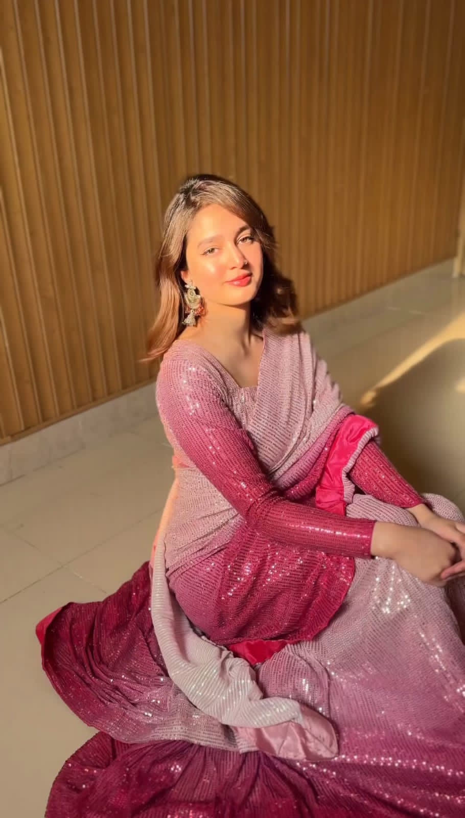 Beautiful Designer Georgette Sequanc Saree Design 3399