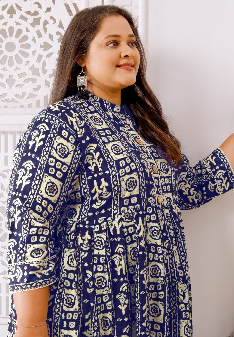 Beautiful Designer Women's Plus Size Riyon Readymade Gown