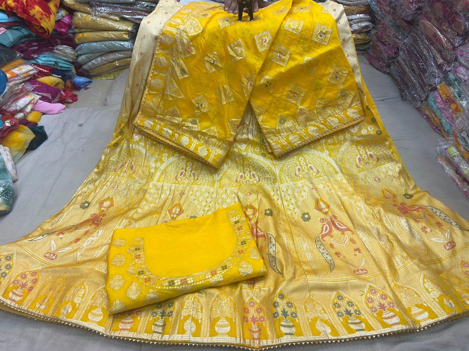 Beautiful Designer Rajasthani Pure Banarasi Dolo silk Lehenga Choli
