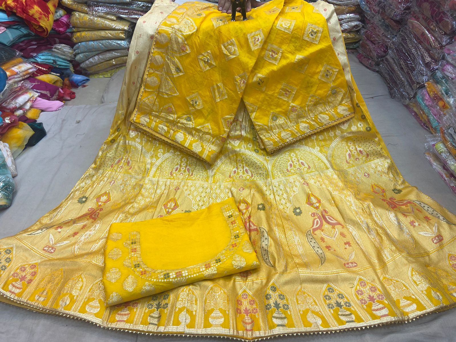 Beautiful Designer Rajasthani Pure Banarasi Dolo silk Lehenga Choli