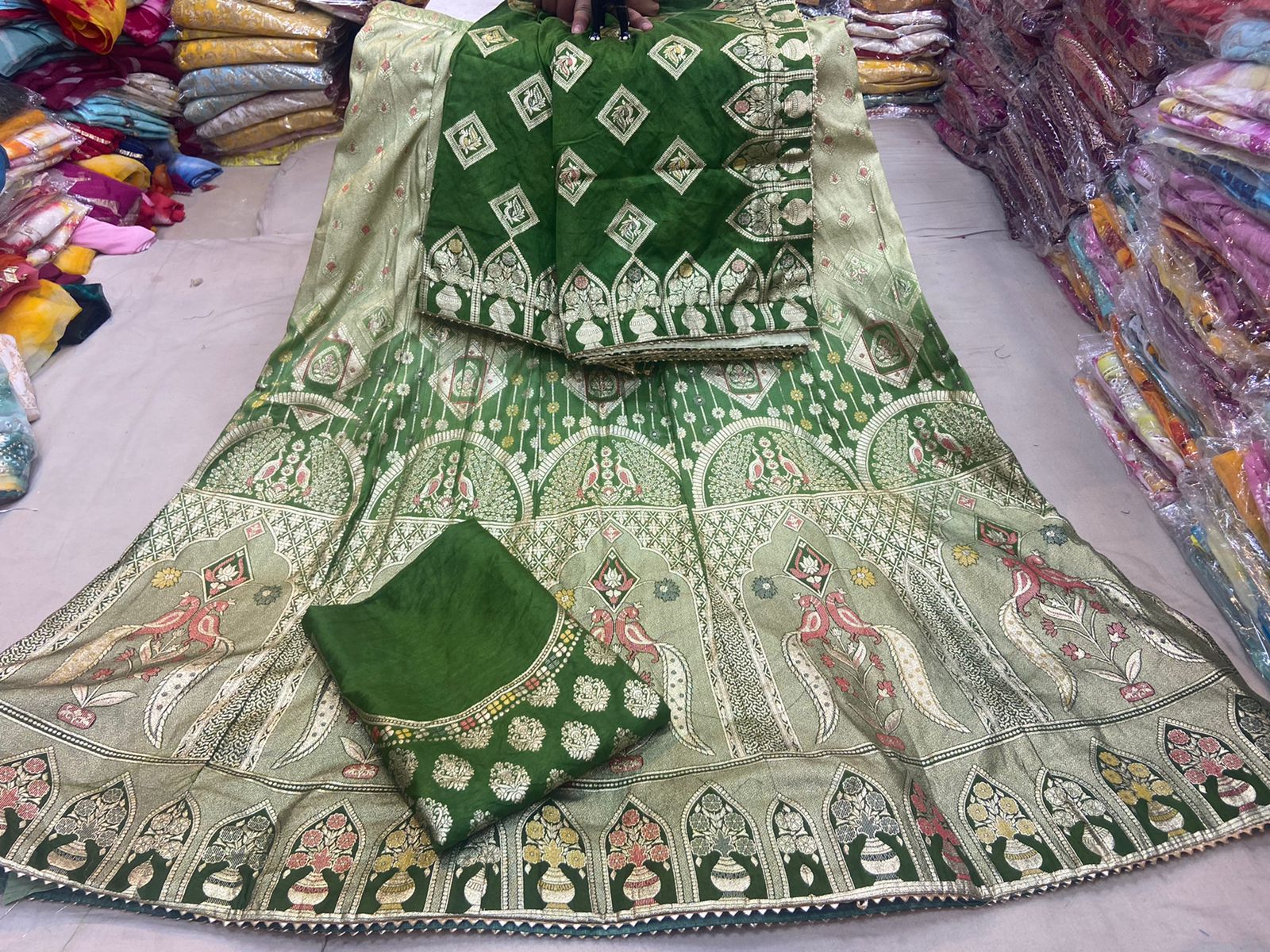 Beautiful Designer Rajasthani Pure Banarasi Dolo silk Lehenga Choli