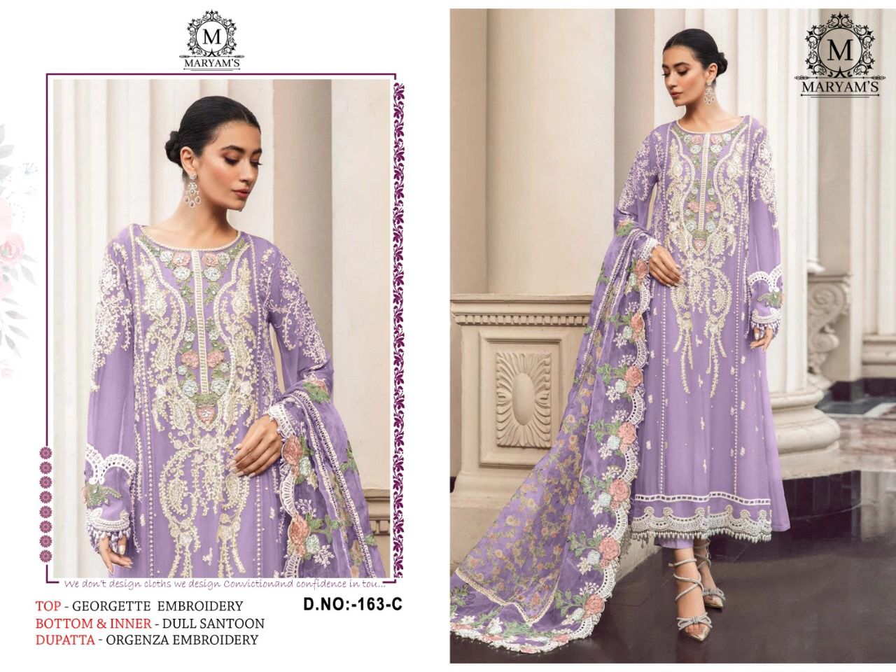 Beautiful Designer Party Wear Maryam’s 163 Salwar Suit