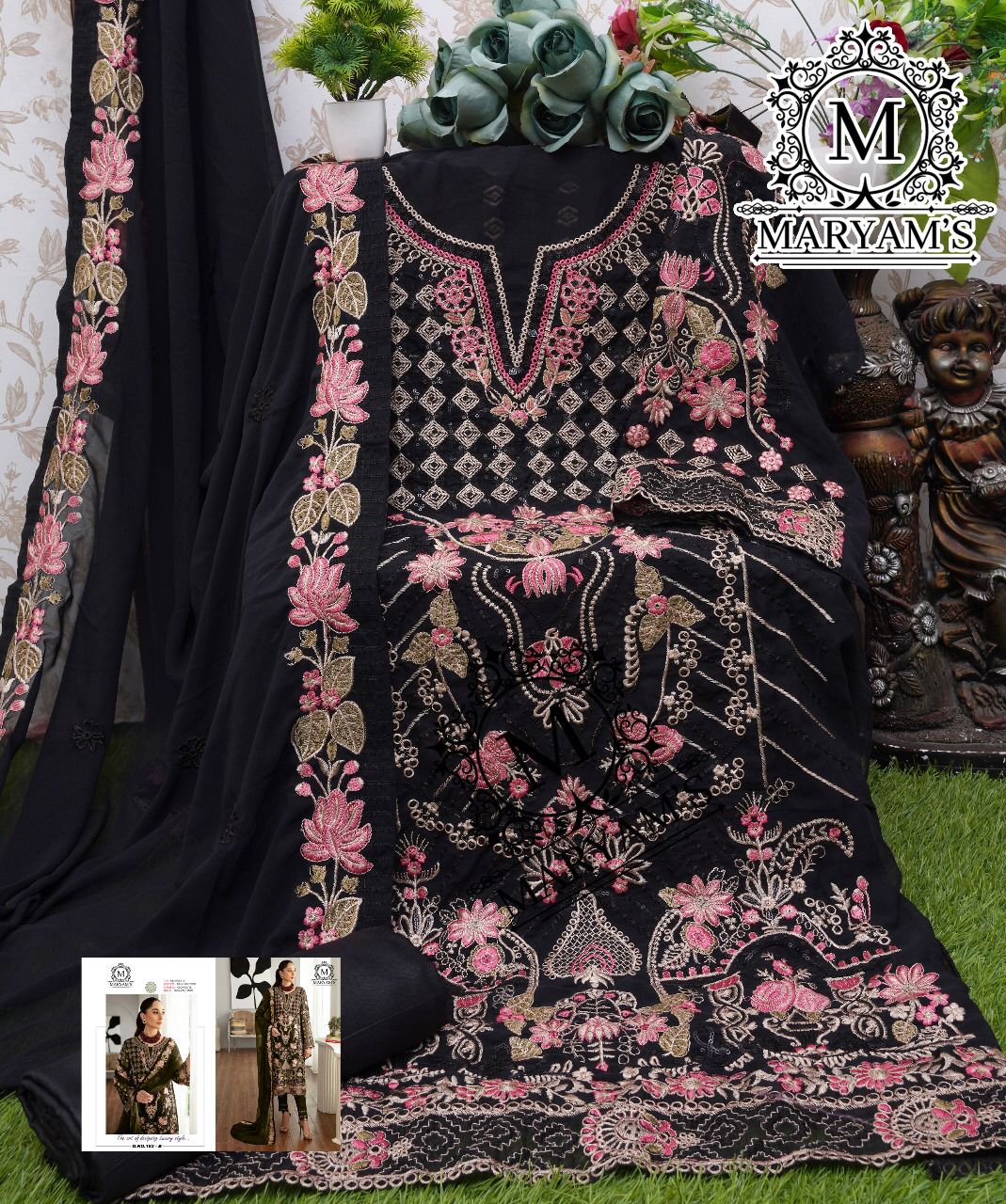Beautiful Designer Party Wear Maryam’s 162 Salwar Suit (1349x4)