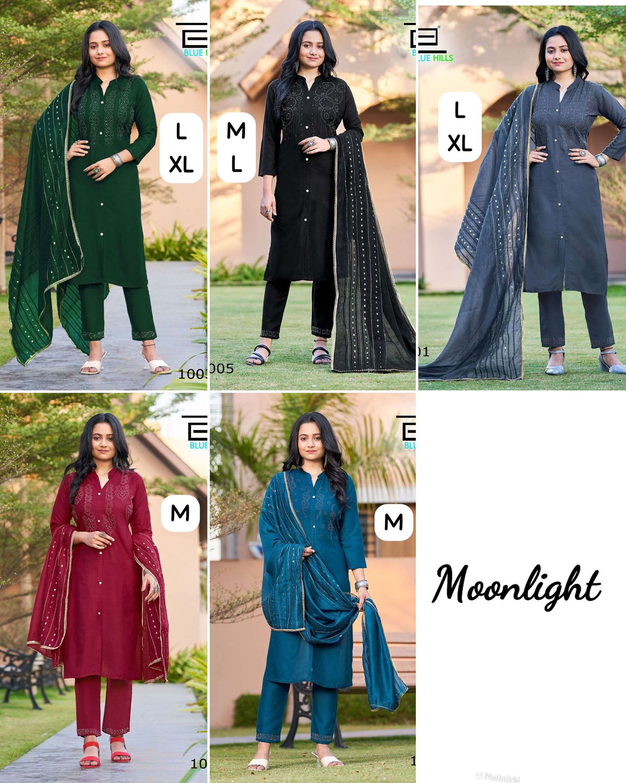 Party Wear Moonlight Ready To Wear Top Pant Dupatta Dress (699x4)