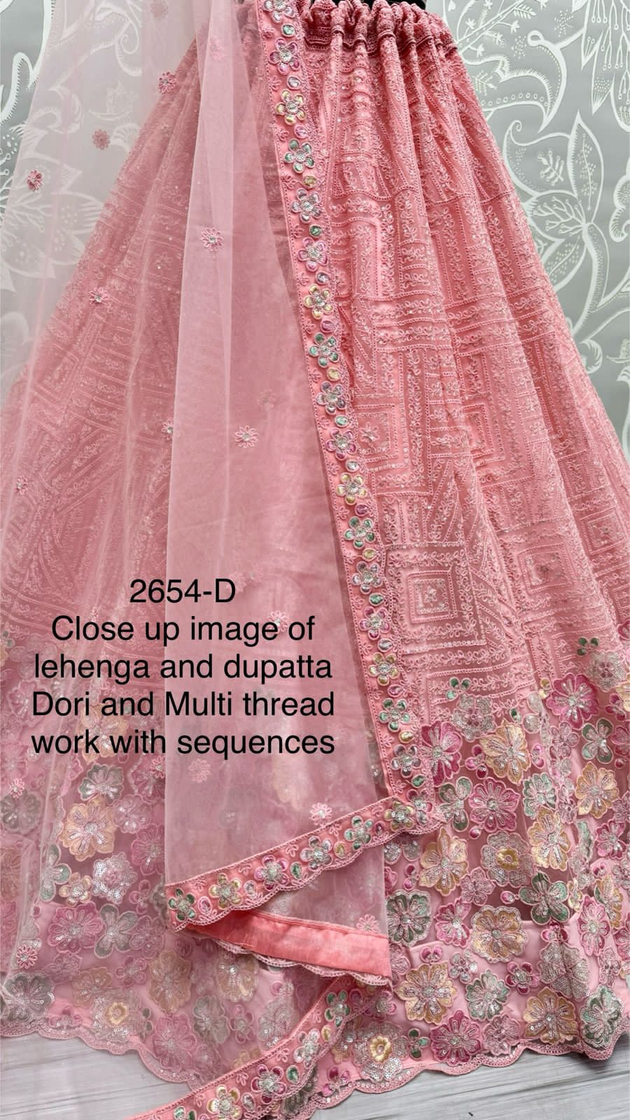 Beautiful Heavy Net Sequence Dimond work Lehenga Choli