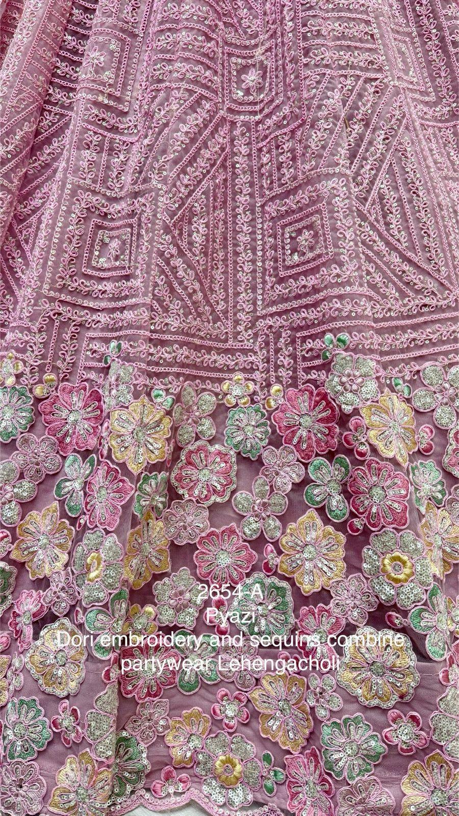 Beautiful Heavy Net Sequence Dimond work Lehenga Choli