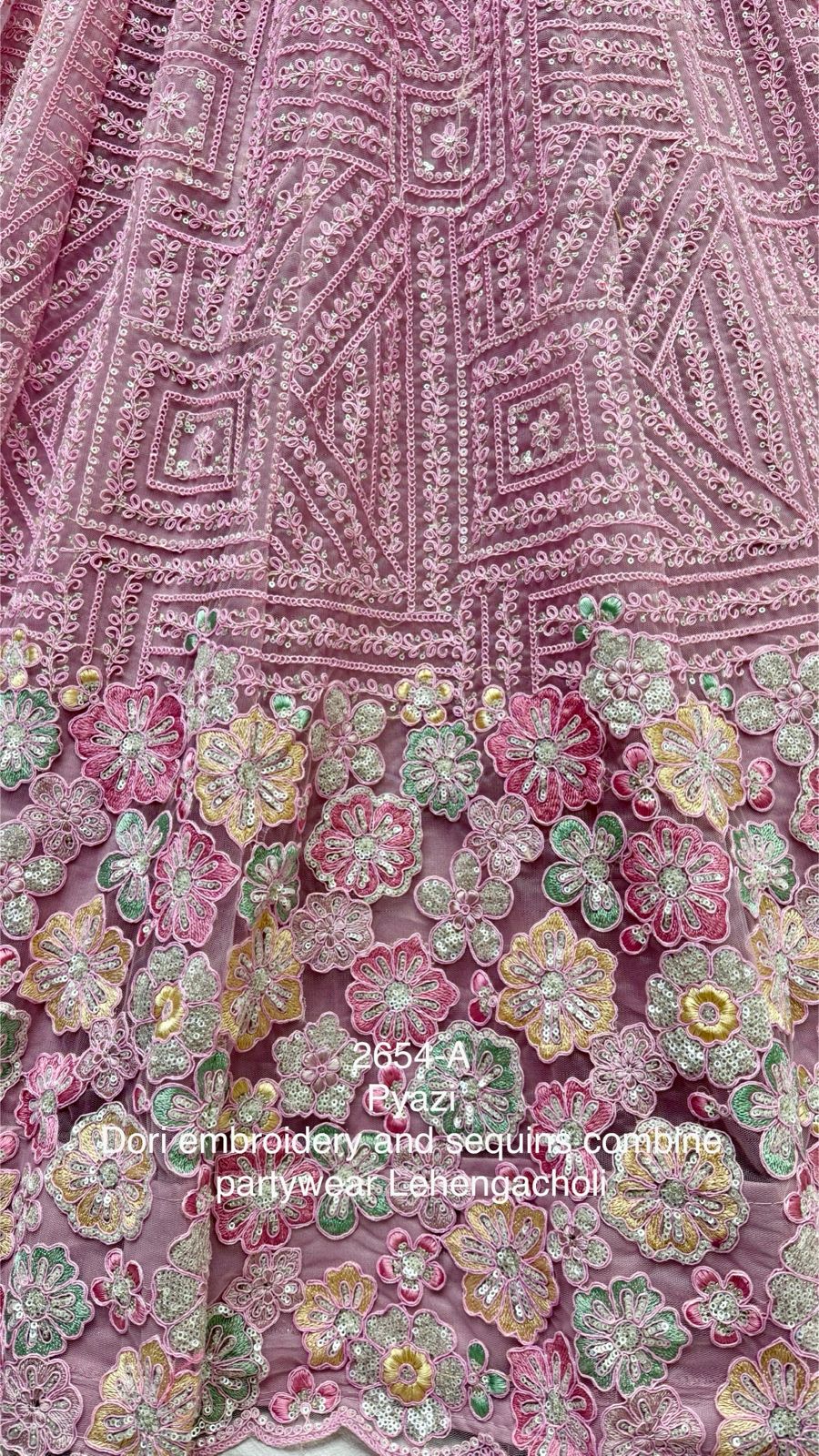 Beautiful Heavy Net Sequence Dimond work Lehenga Choli