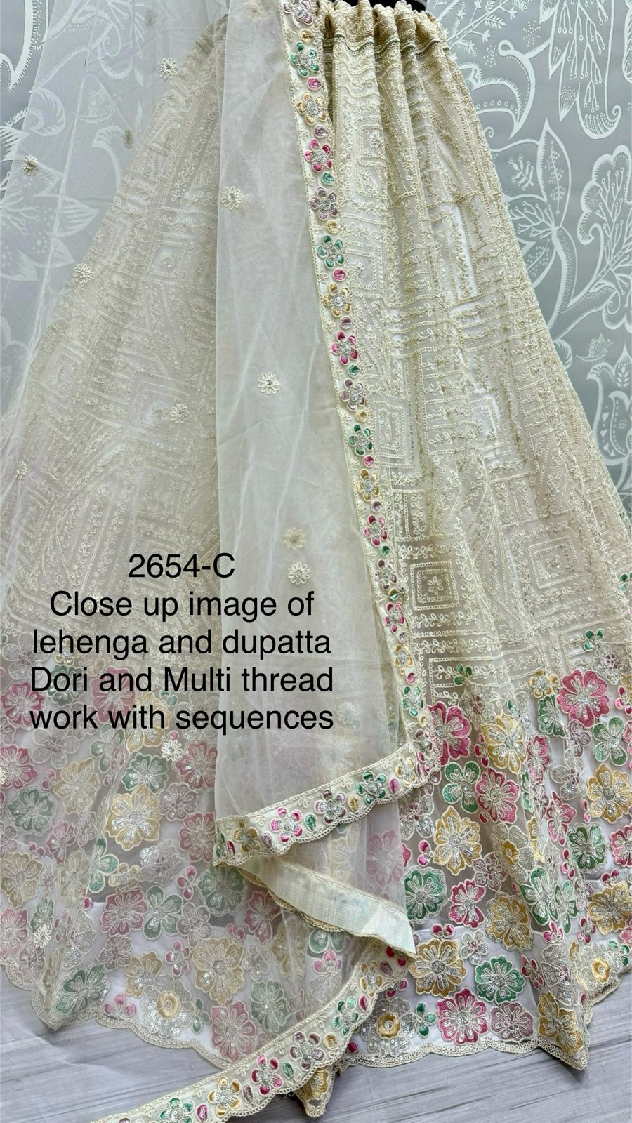 Beautiful Heavy Net Sequence Dimond work Lehenga Choli