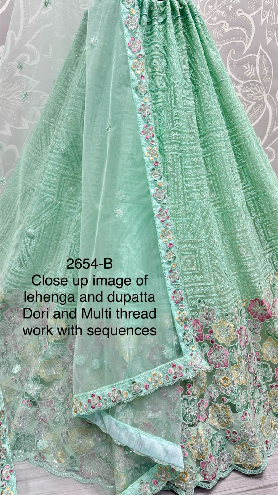 Beautiful Heavy Net Sequence Dimond work Lehenga Choli