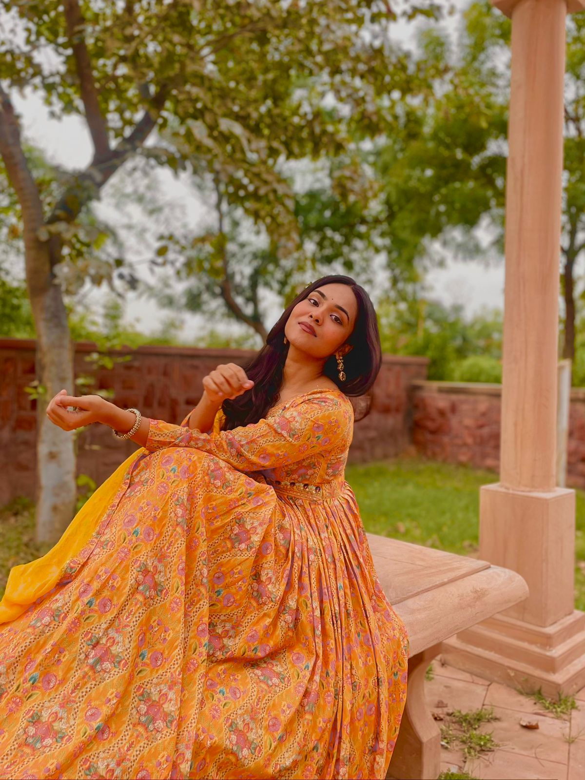 New Party Wear Designer Look Mastani Organza Silk Gown