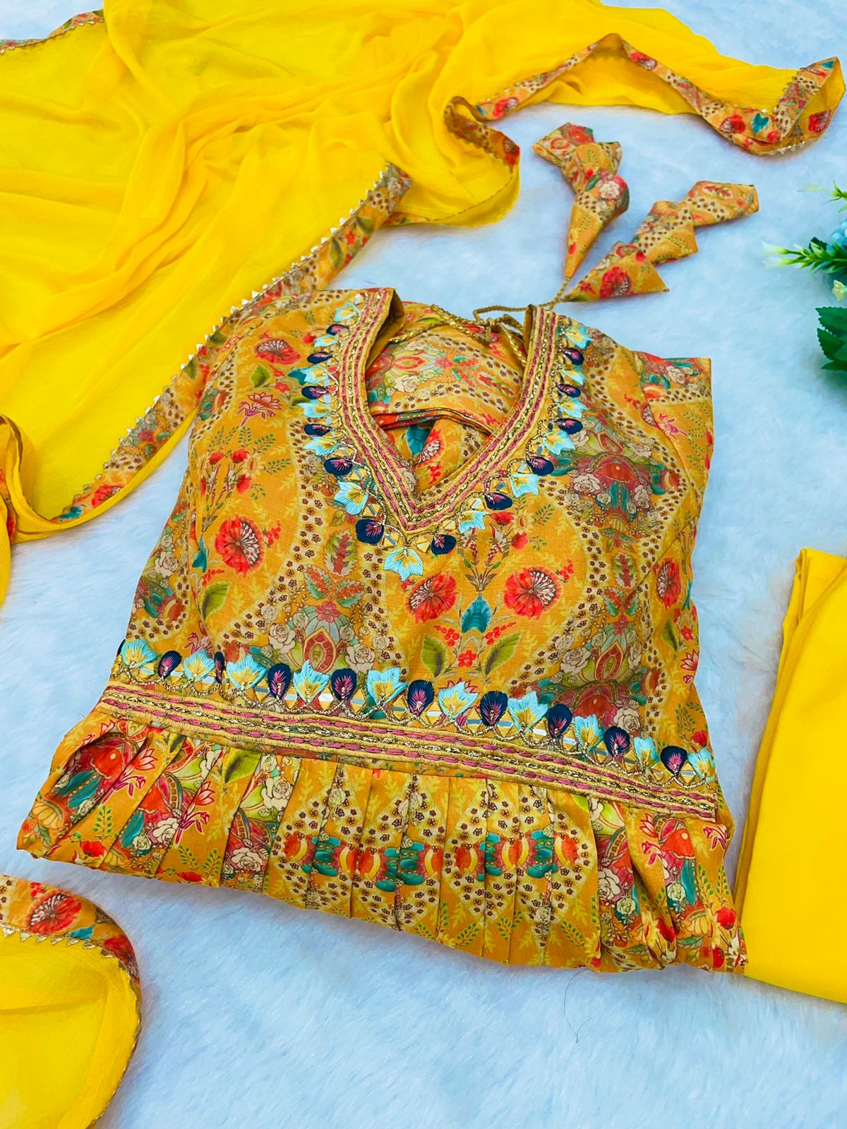 New Party Wear Designer Look Mastani Organza Silk Gown