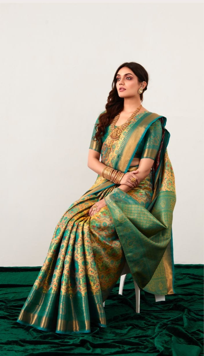 Beautiful Designer Rachita Pattu Pure Dharamavaram Silk Saree