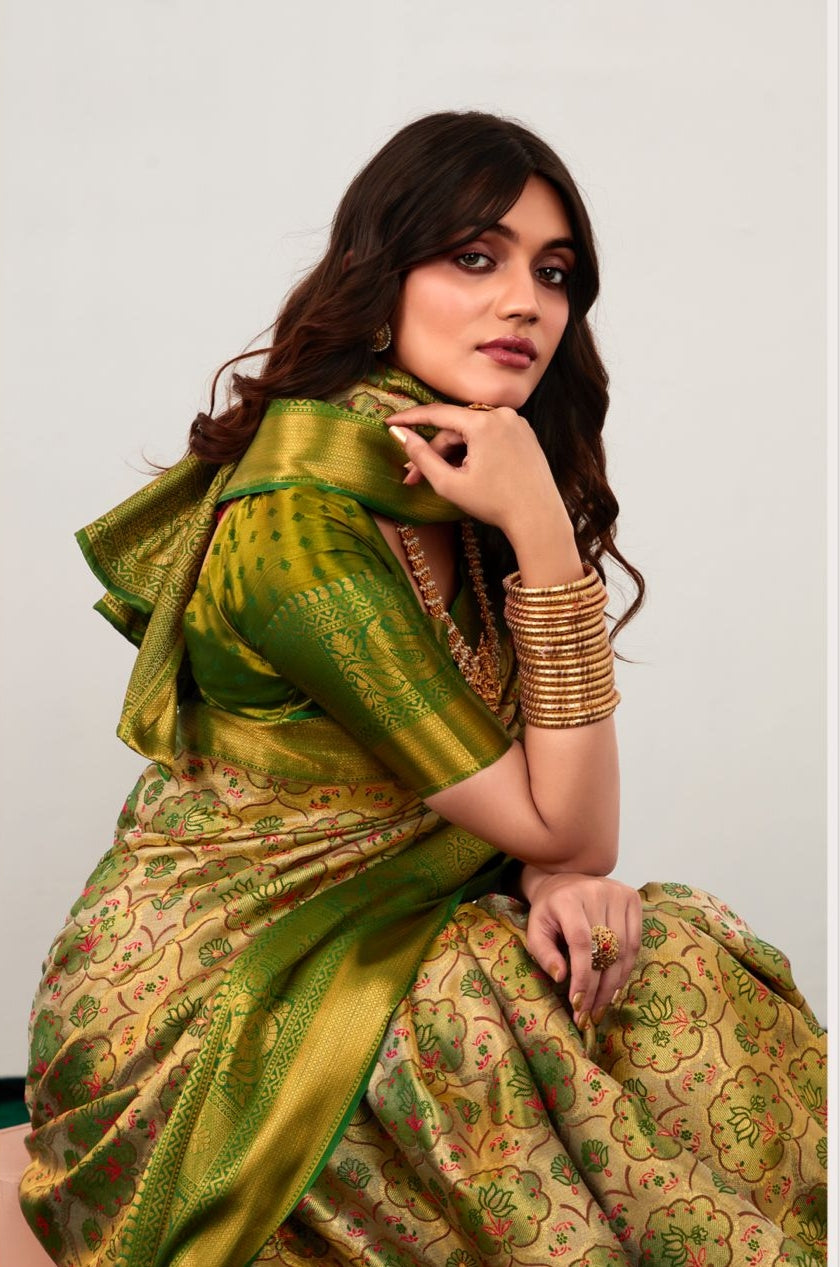 Beautiful Designer Rachita Pattu Pure Dharamavaram Silk Saree
