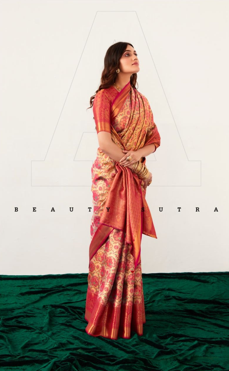 Beautiful Designer Rachita Pattu Pure Dharamavaram Silk Saree