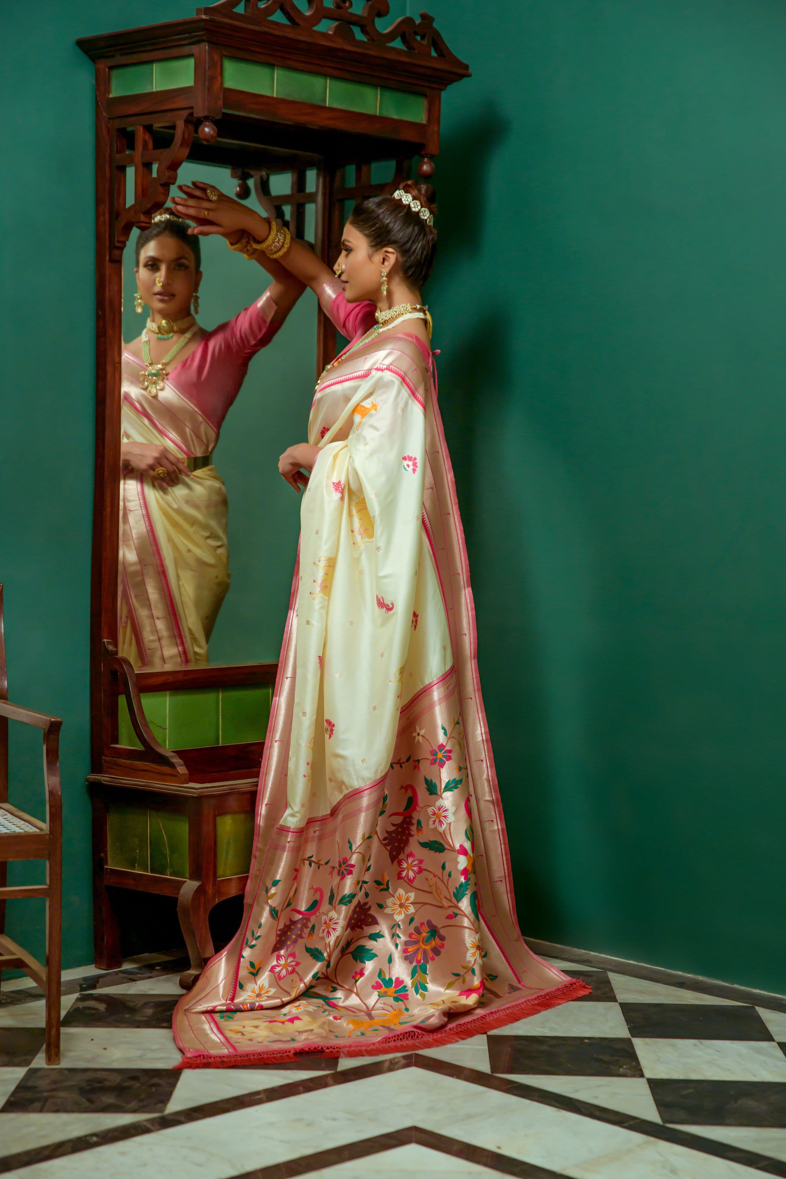 Beautiful Designer Paithani Soft Silk Rich Pallu Saree