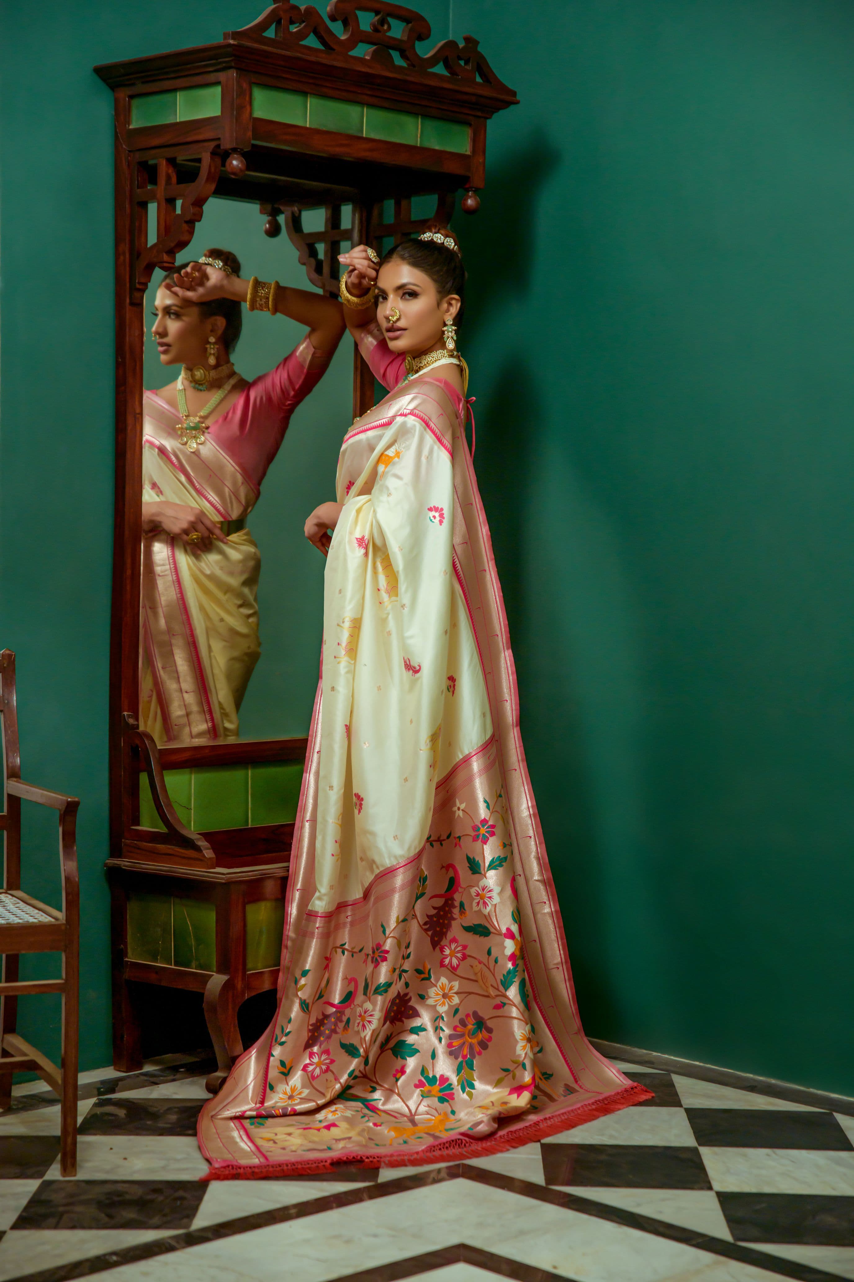 Beautiful Designer Paithani Soft Silk Rich Pallu Saree