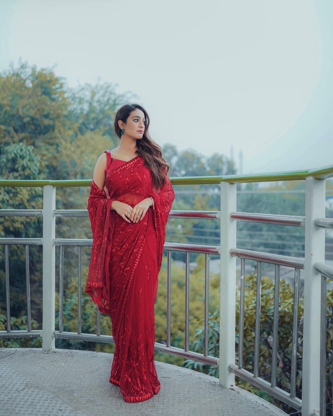 Beautiful Designer Georgette Sequanc Saree Design 3397