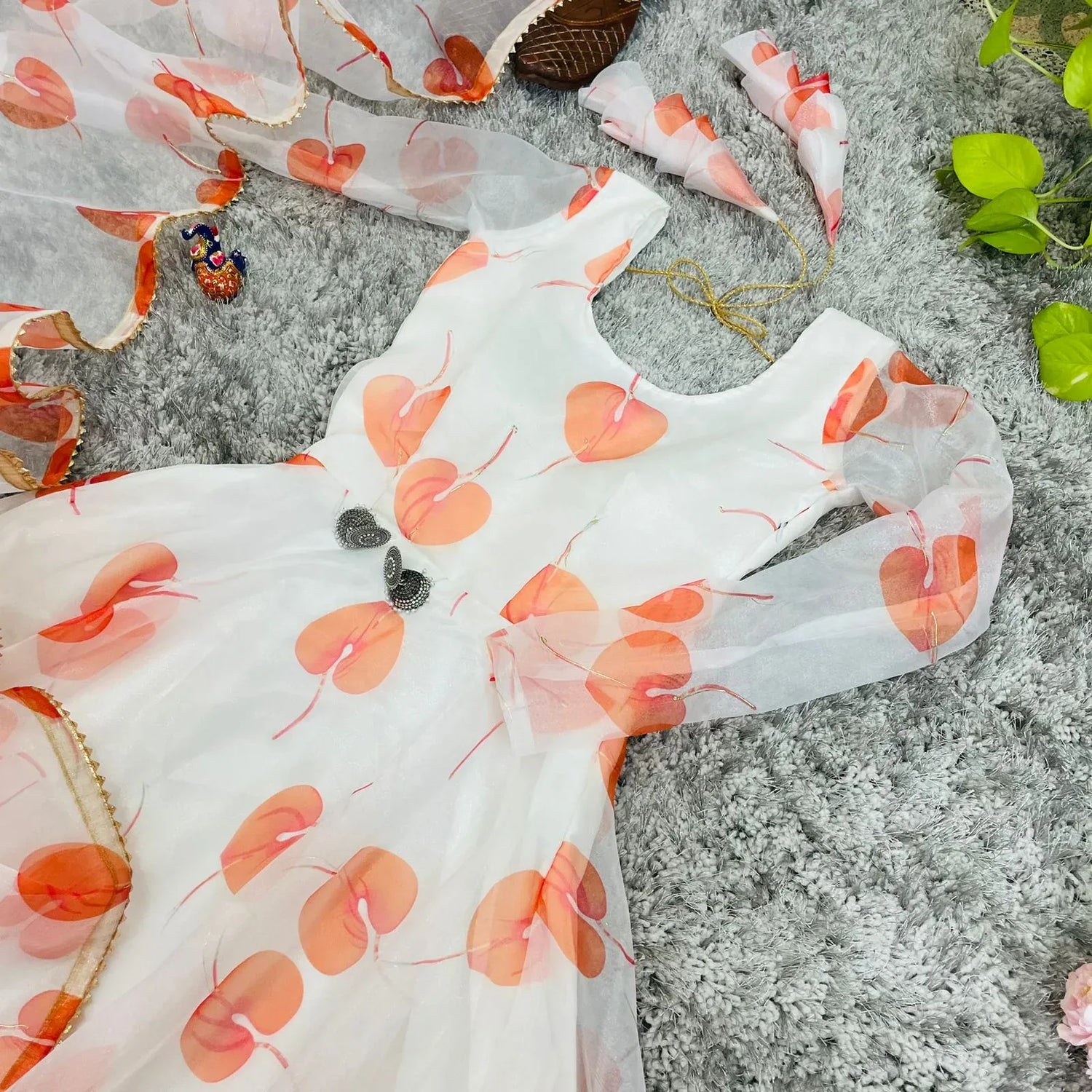 New Party Wear Designer Look Mastani Organza Silk Gown