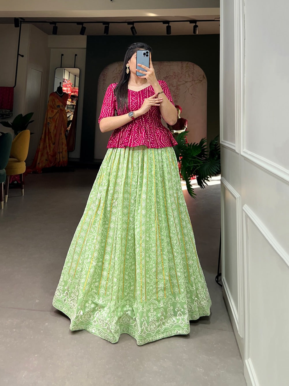 Party Wear Georgette Lehenga Choli