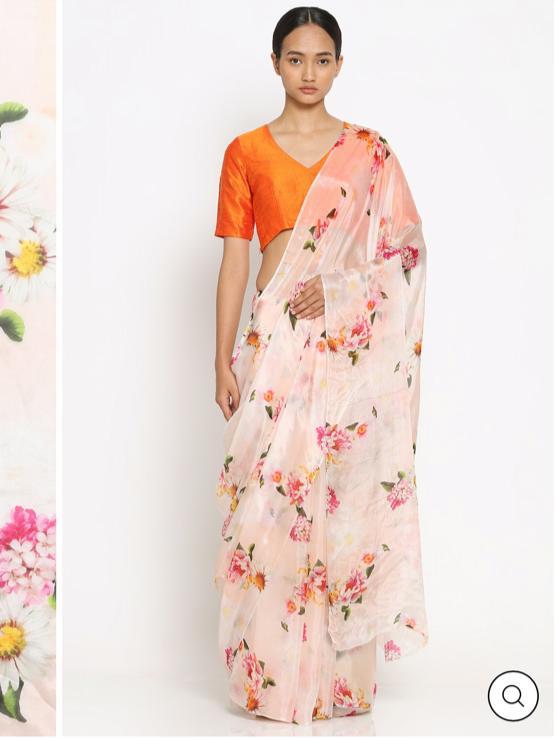 Beautiful Designer Soft Organza Digital Print Saree