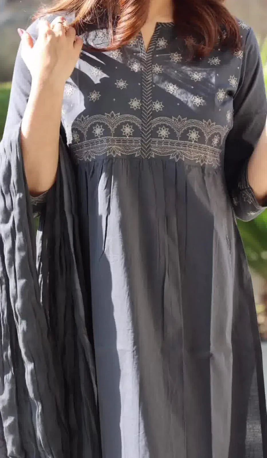 Beautiful Designer Pure Cotton 60 60 Silk Salwar Suit