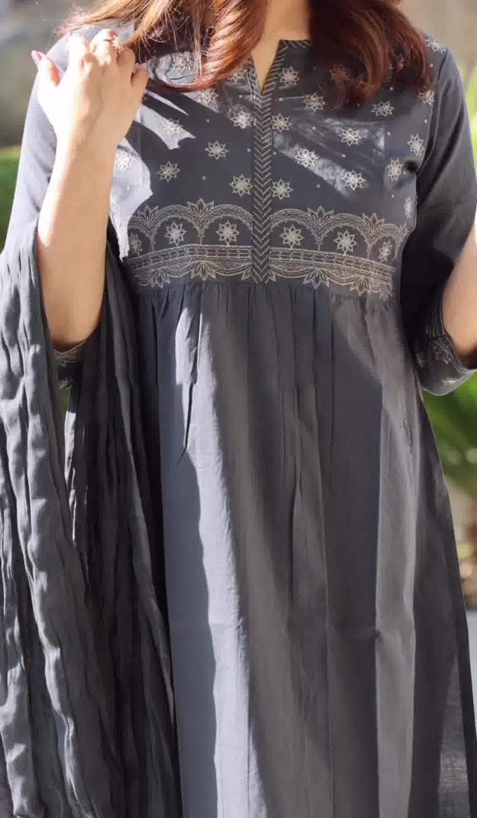 Beautiful Designer Pure Cotton 60 60 Silk Salwar Suit