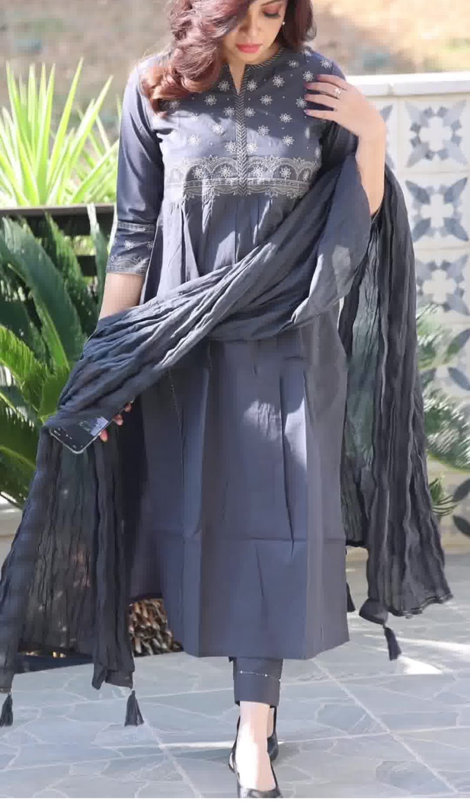 Beautiful Designer Pure Cotton 60 60 Silk Salwar Suit