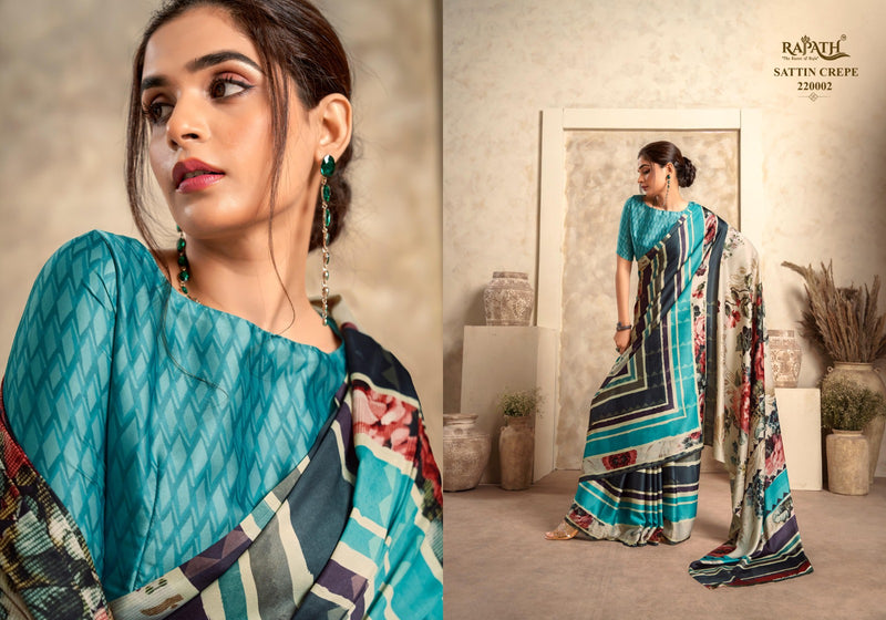 Beautiful Designer Rajpath Jasmine Crape Silk Saree