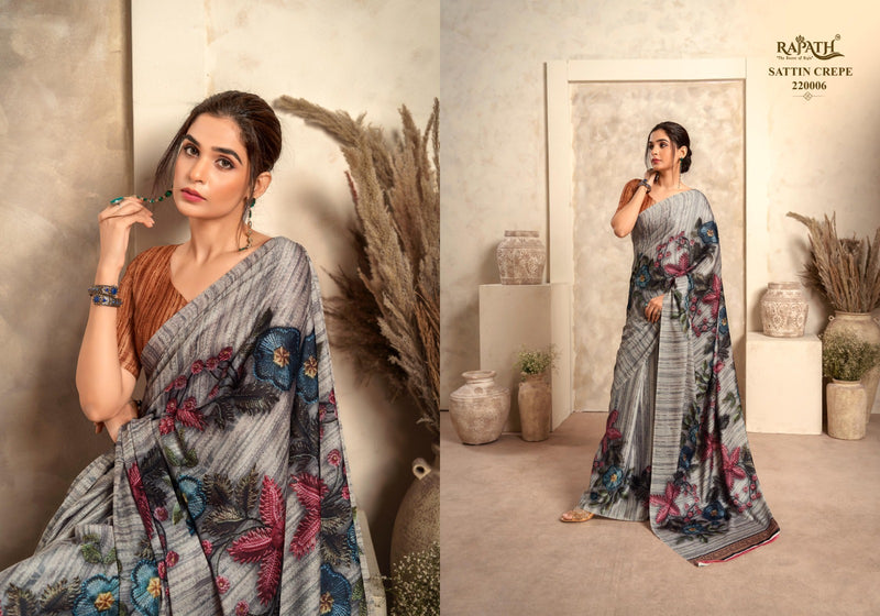 Beautiful Designer Rajpath Jasmine Crape Silk Saree