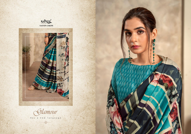 Beautiful Designer Rajpath Jasmine Crape Silk Saree