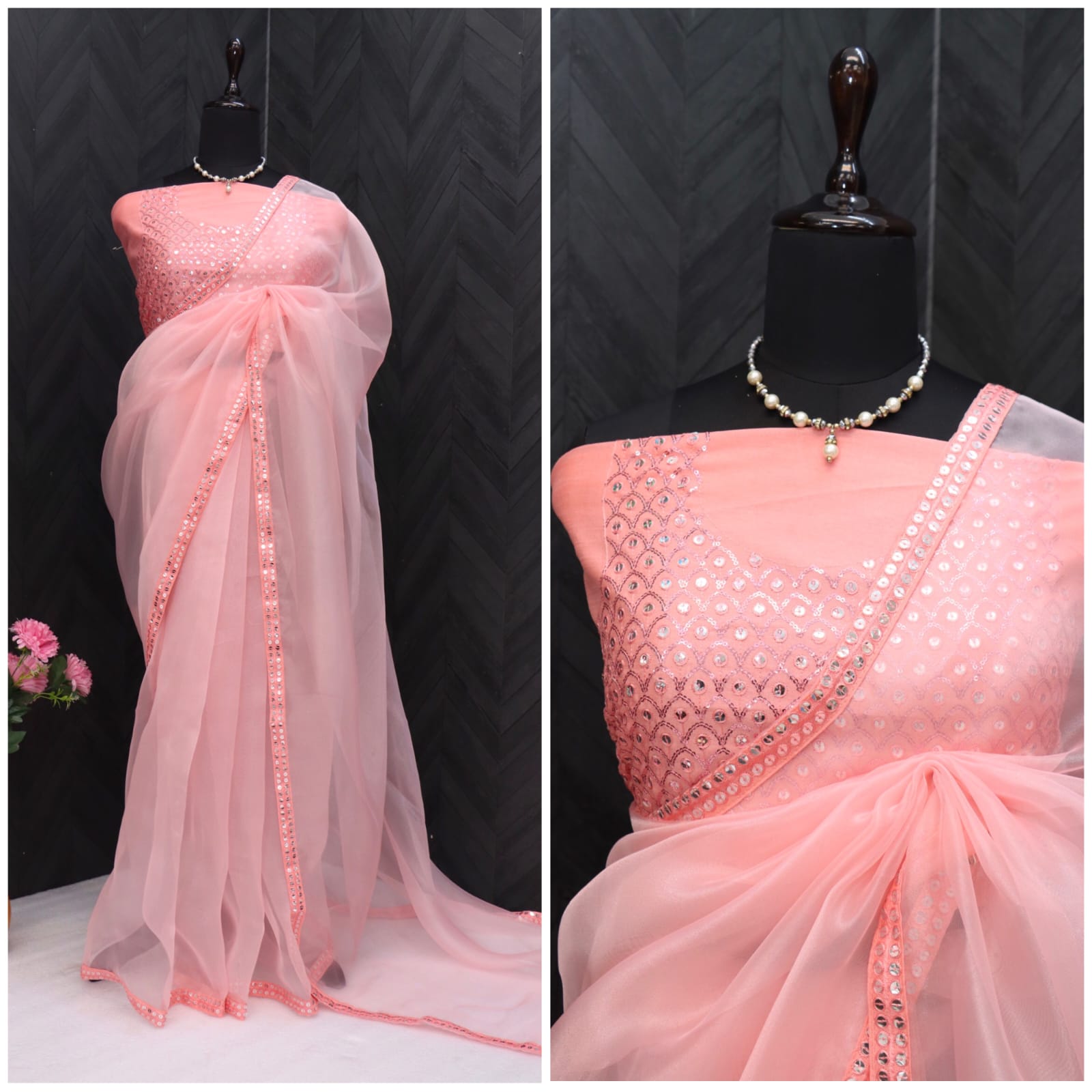 Beautiful Designer Pure Soft Organza Saree