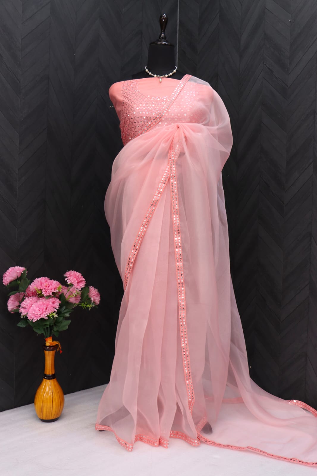 Beautiful Designer Pure Soft Organza Saree