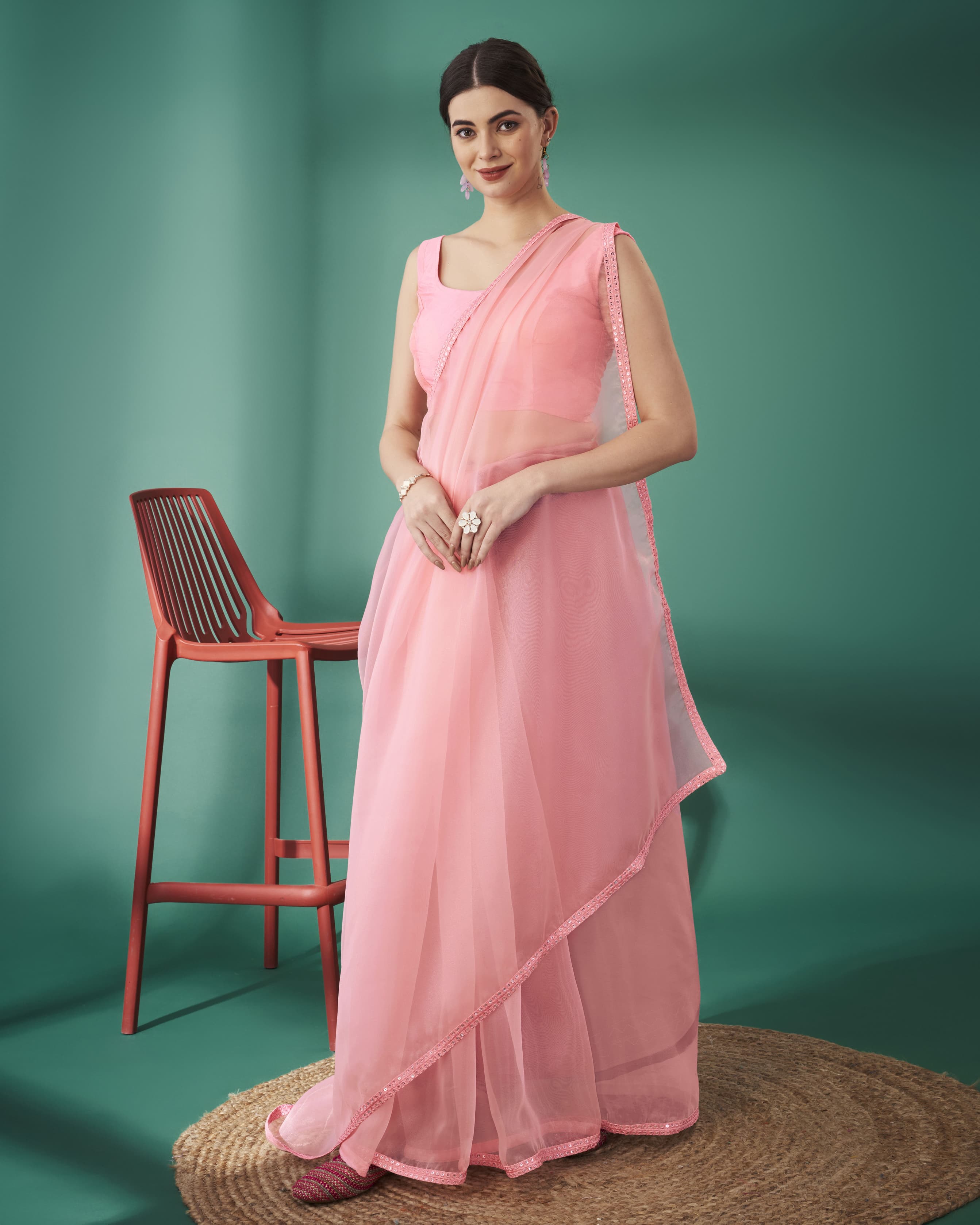 Beautiful Designer Pure Soft Organza Saree