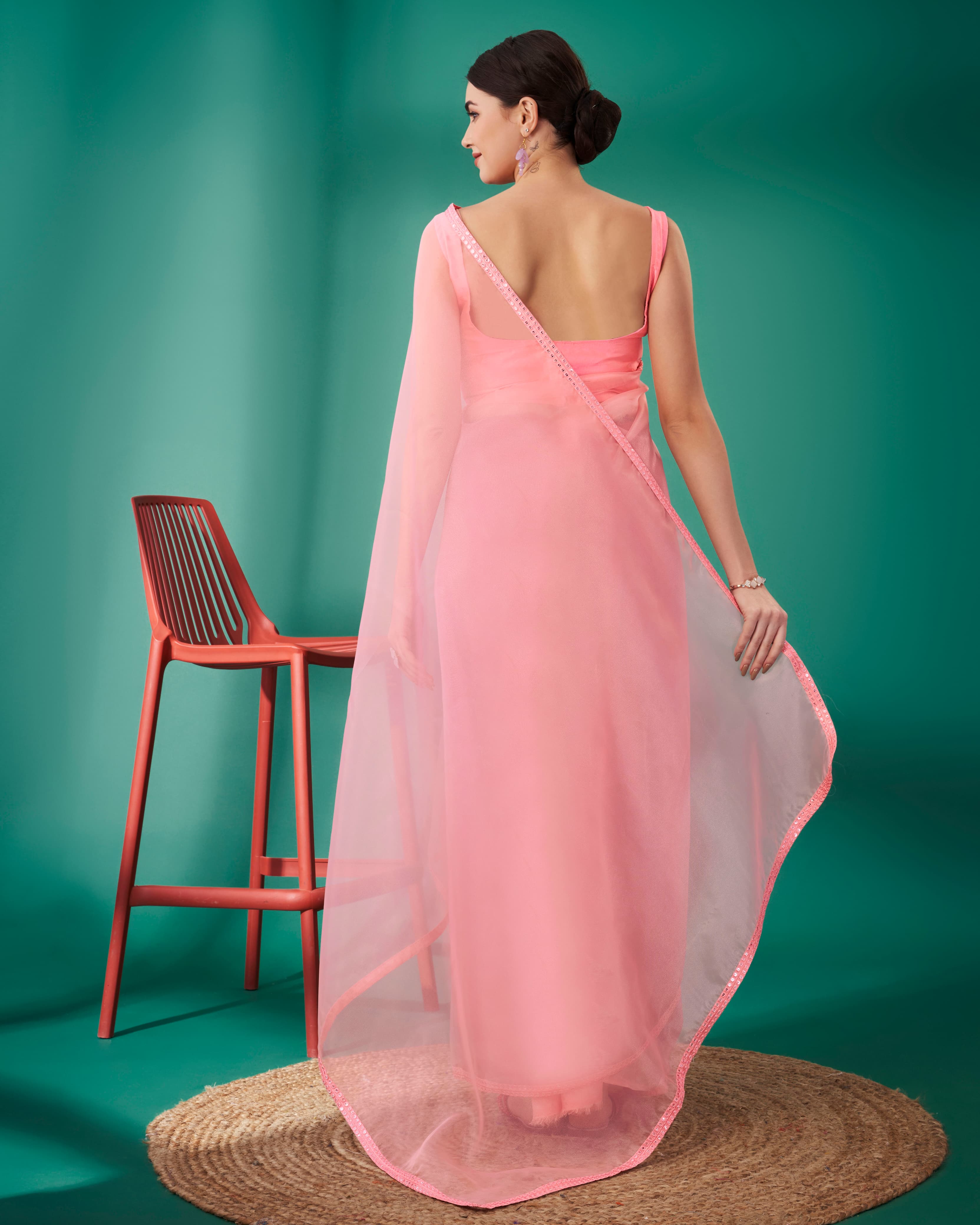 Beautiful Designer Pure Soft Organza Saree