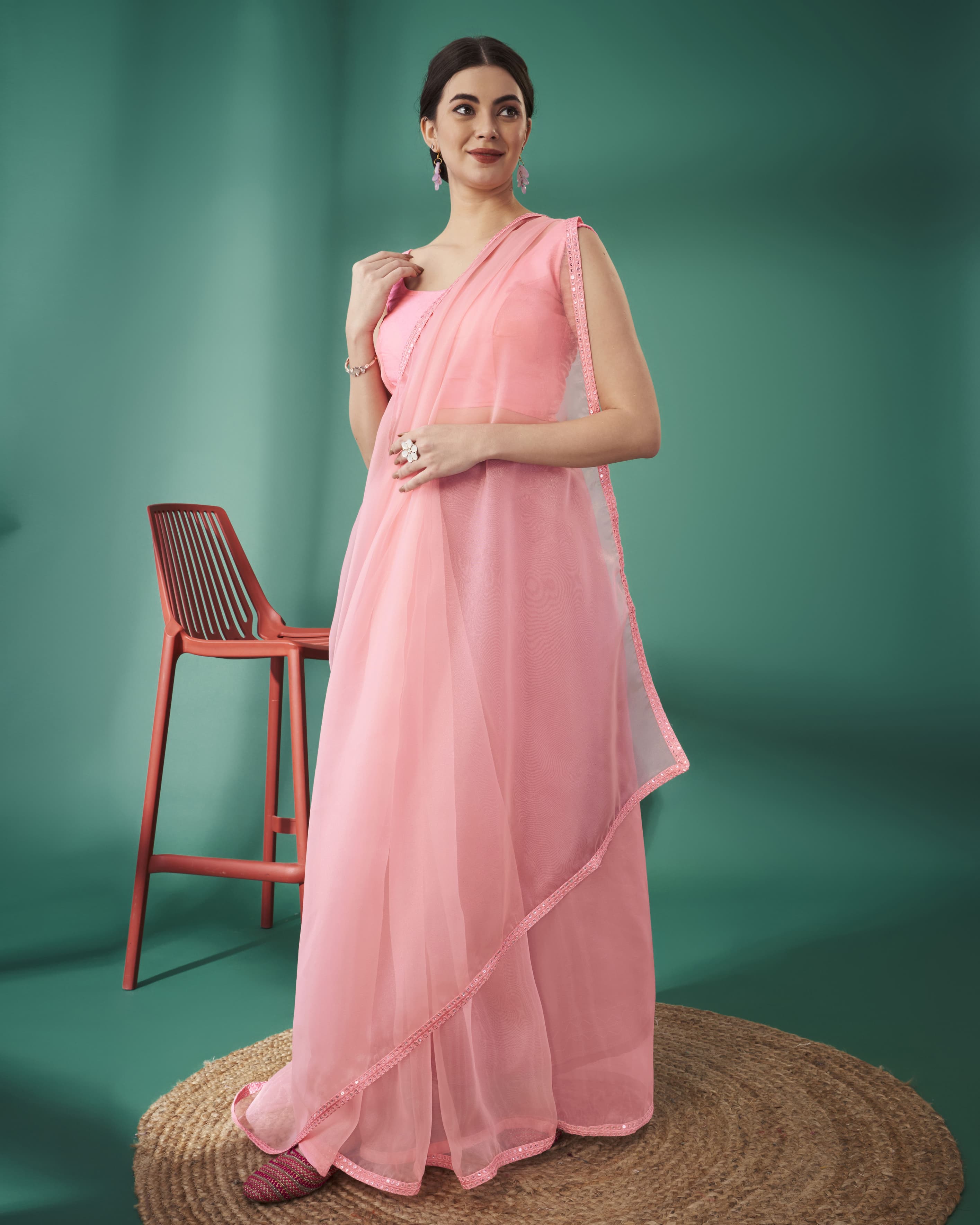 Beautiful Designer Pure Soft Organza Saree