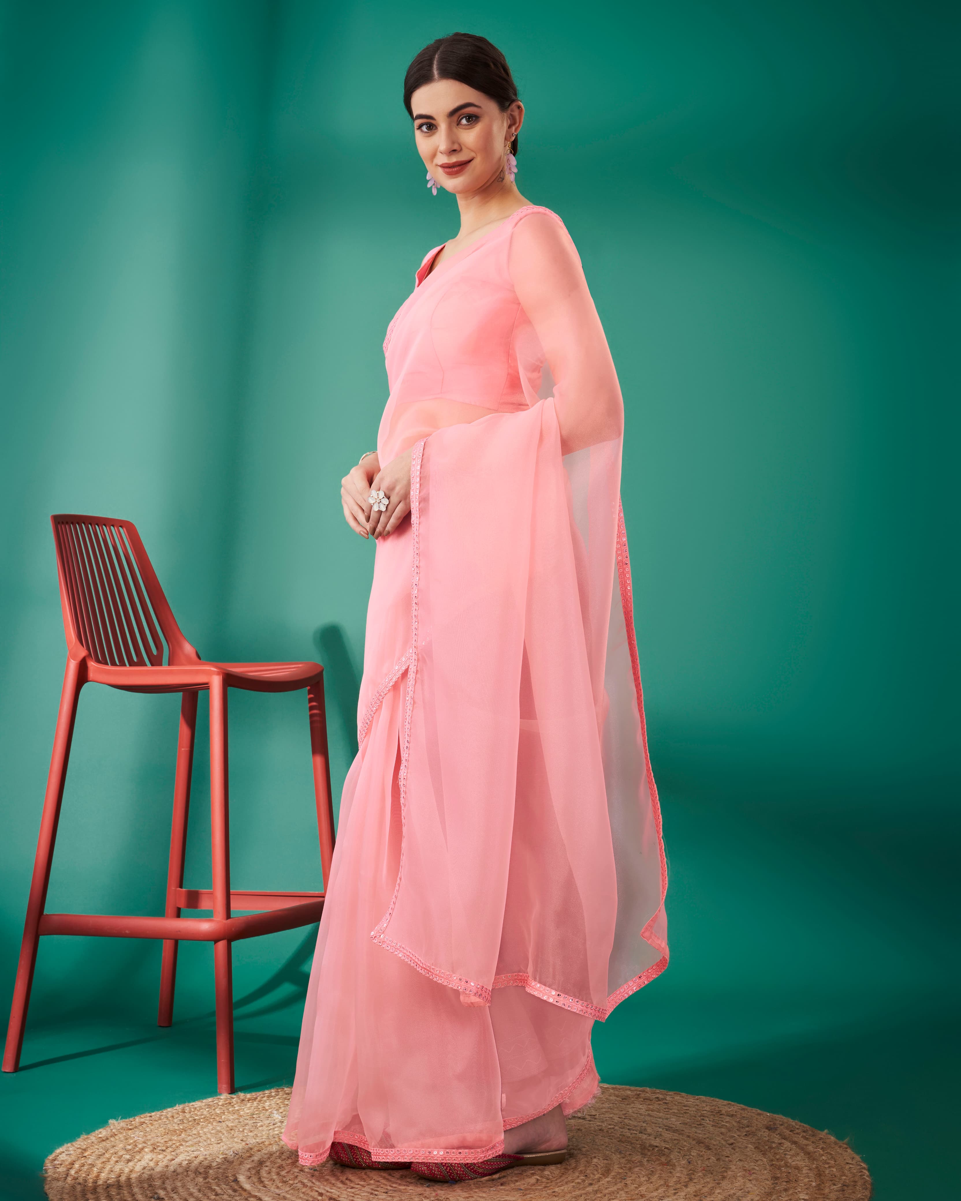 Beautiful Designer Pure Soft Organza Saree