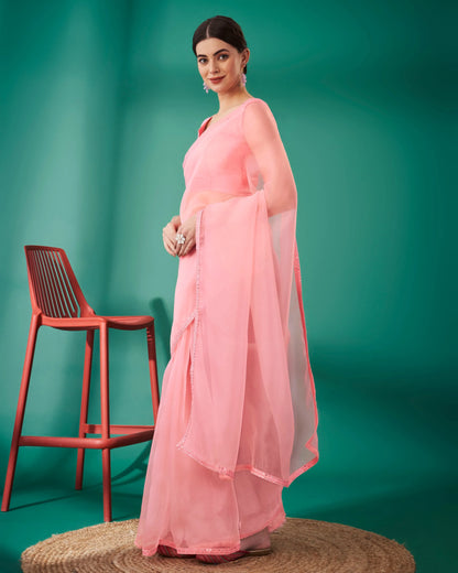 Beautiful Designer Pure Soft Organza Saree
