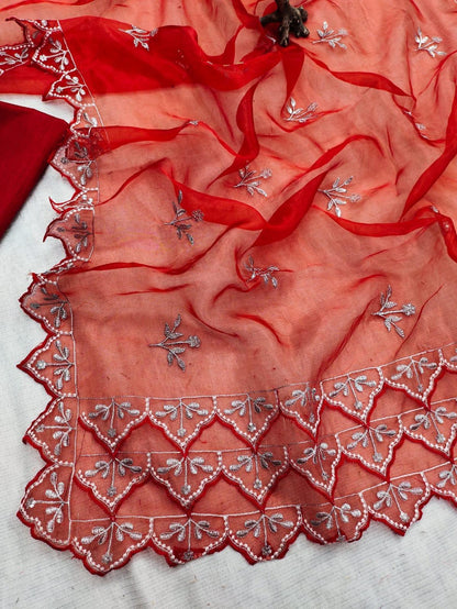 Beautiful Designer Pure Soft Organza Saree