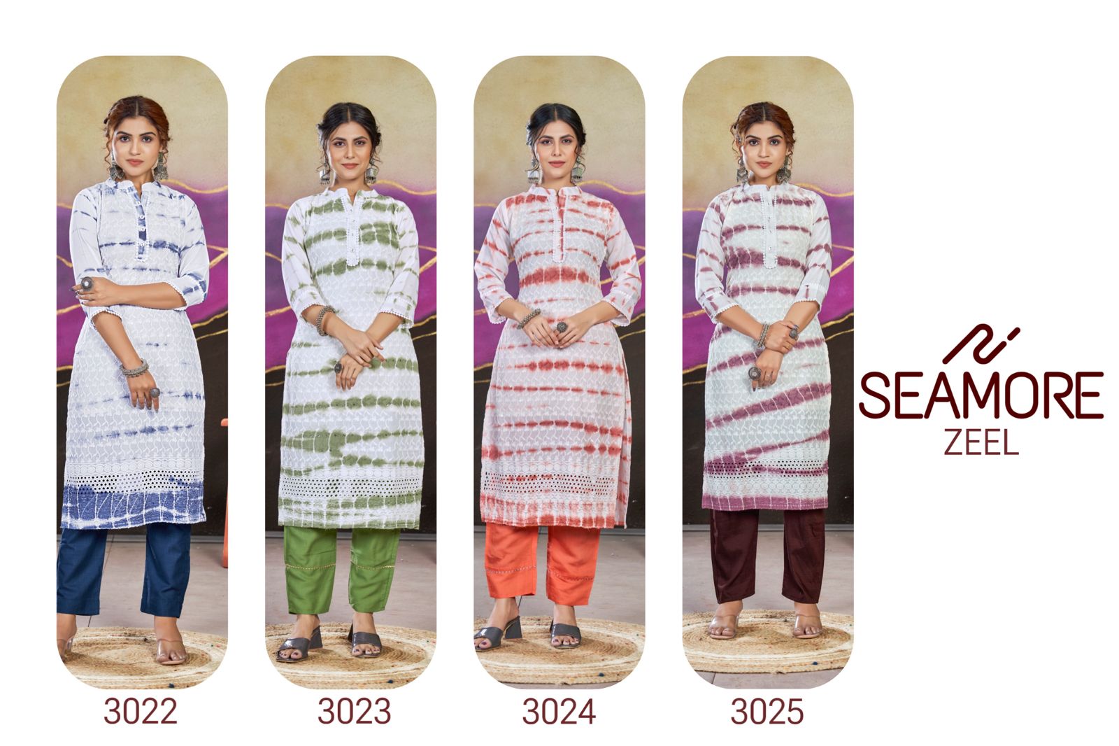 Beautiful Designer Pure Cotton Schiffli Kurti (549x04)