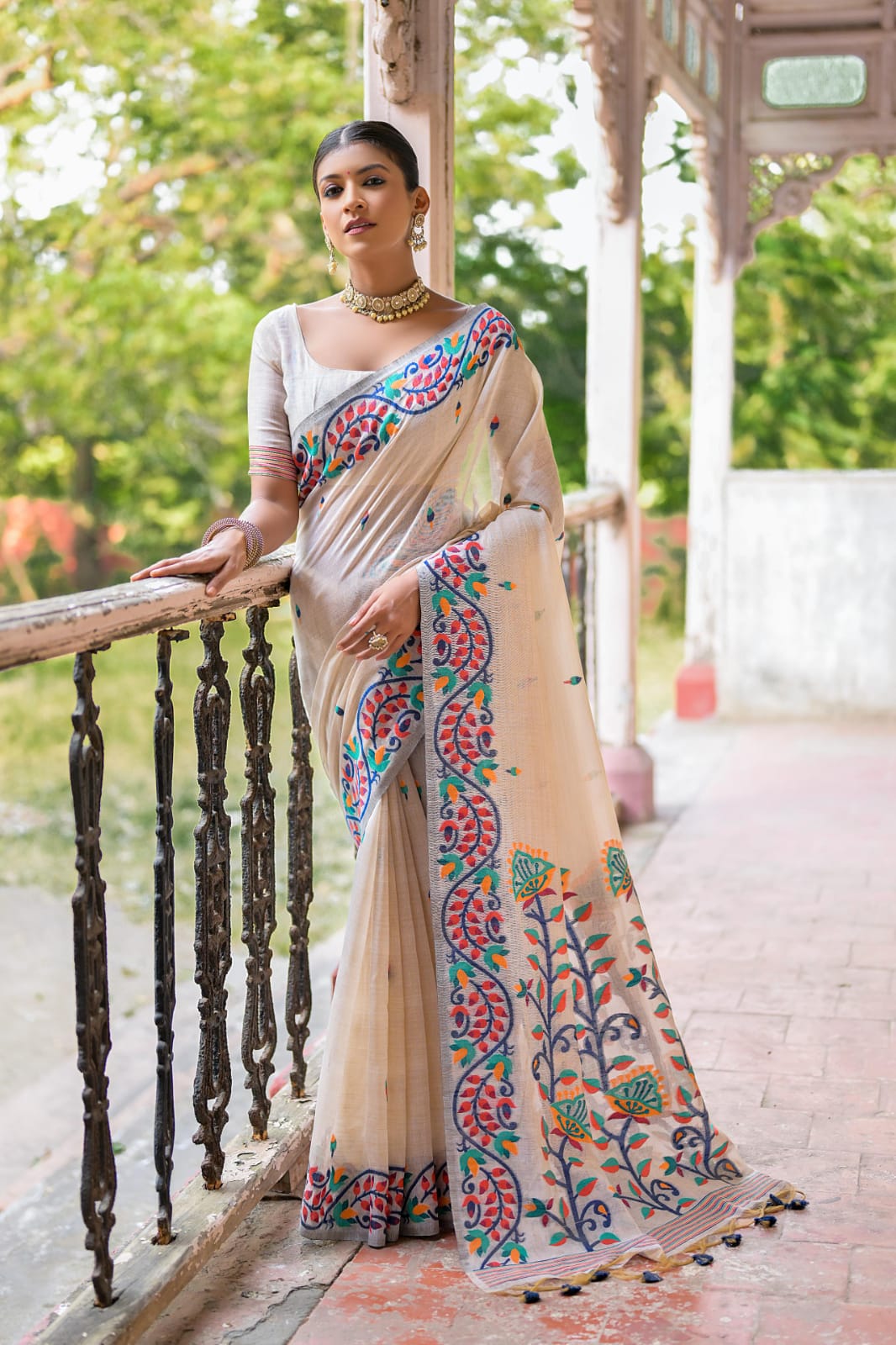 Beautiful Designer Premium Soft Muga Silk Saree
