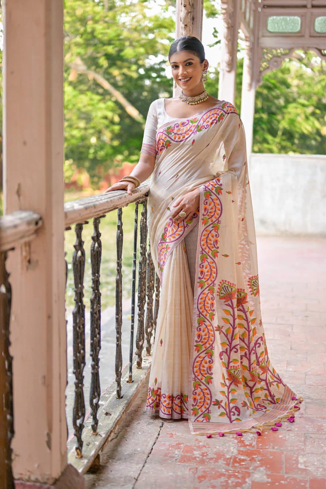 Beautiful Designer Premium Soft Muga Silk Saree