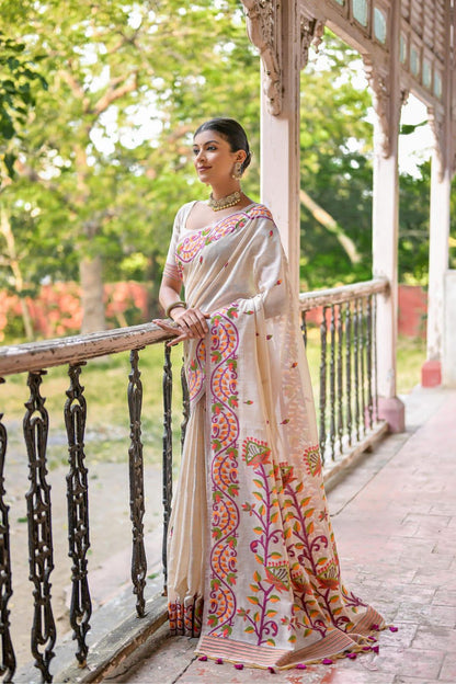 Beautiful Designer Premium Soft Muga Silk Saree
