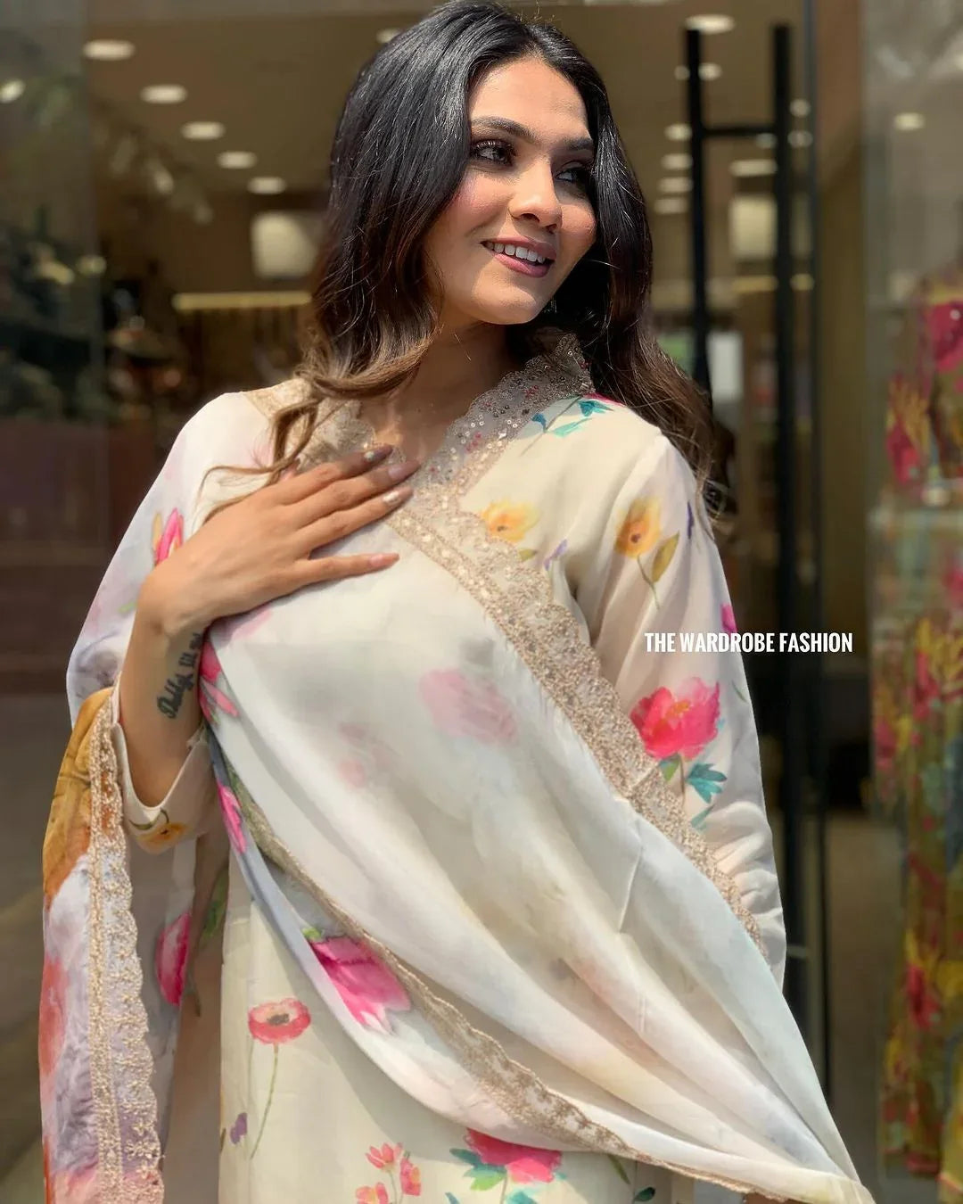 Beautiful Designer Heavy Orgenza Salwar Suit