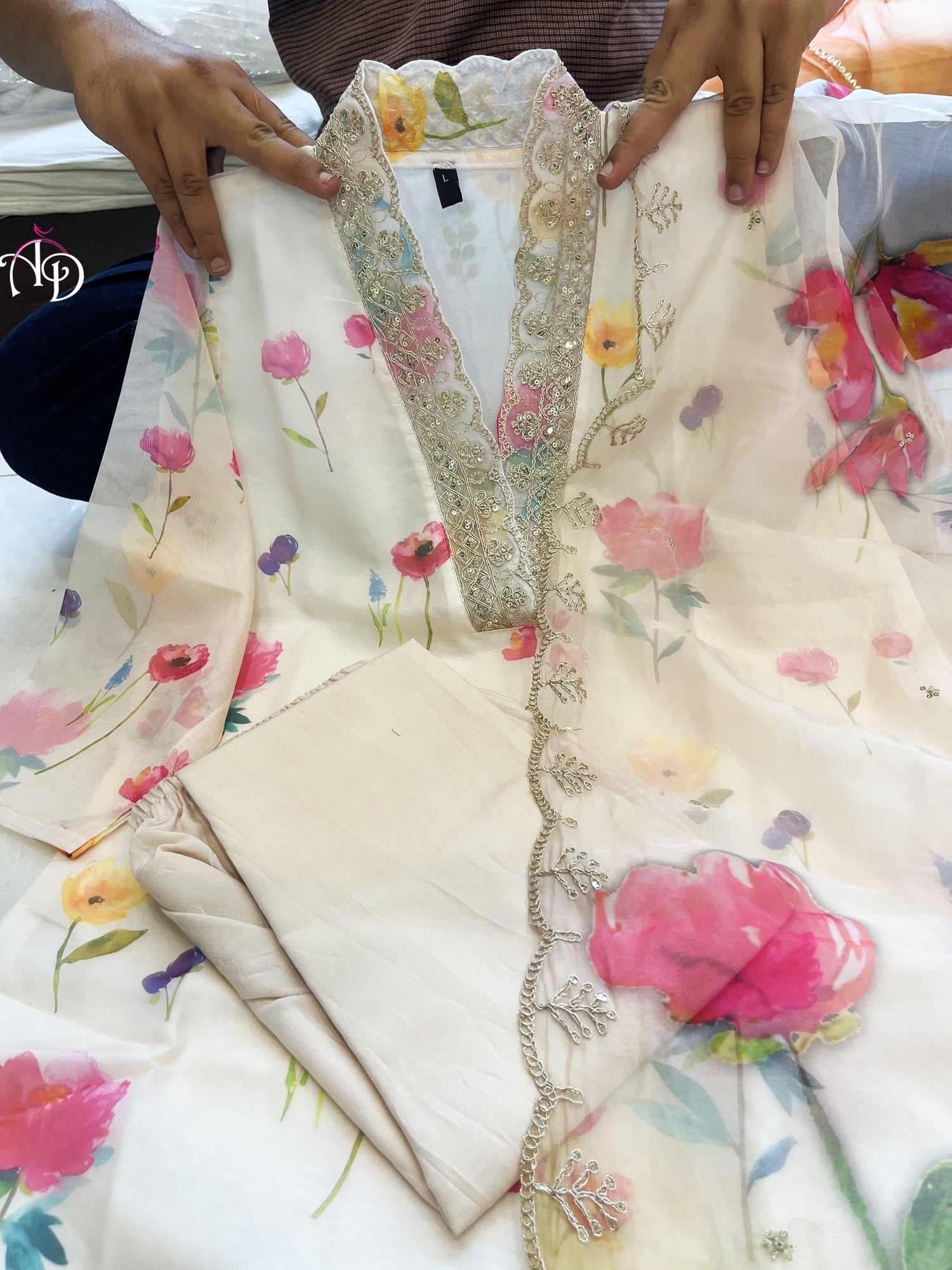 Beautiful Designer Heavy Orgenza Salwar Suit